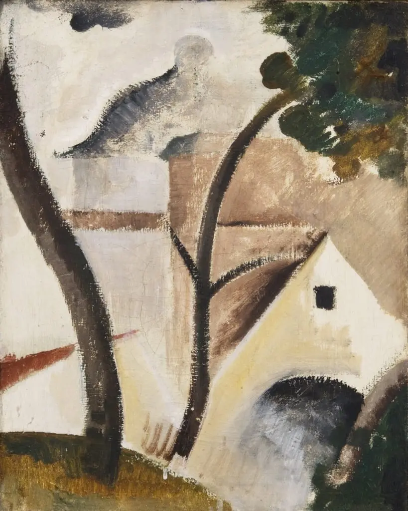Jagdschloß Grunewald by Oskar Schlemmer, canvas print