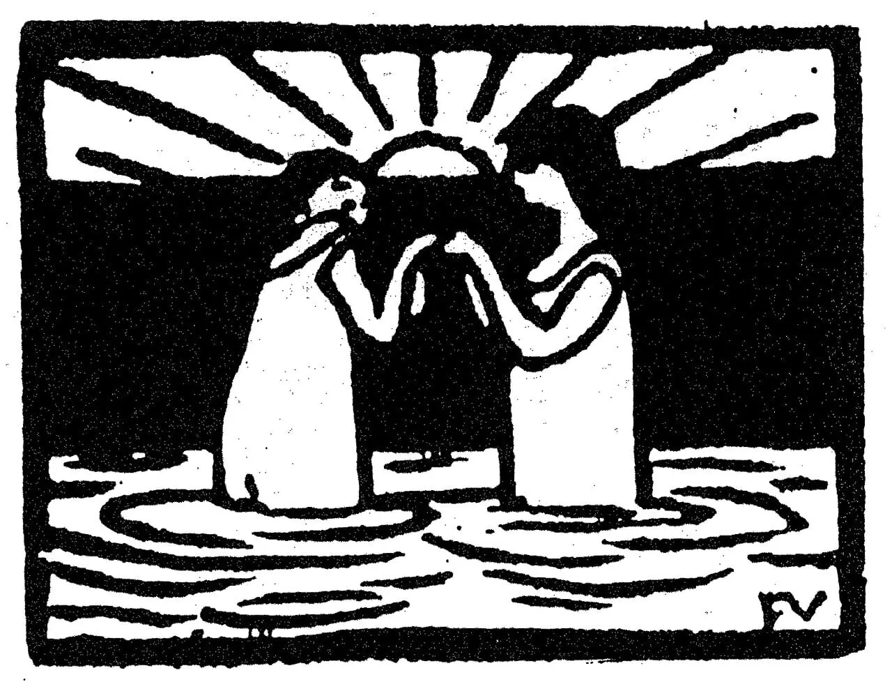 Jeux de soleil by Félix Vallotton, canvas print