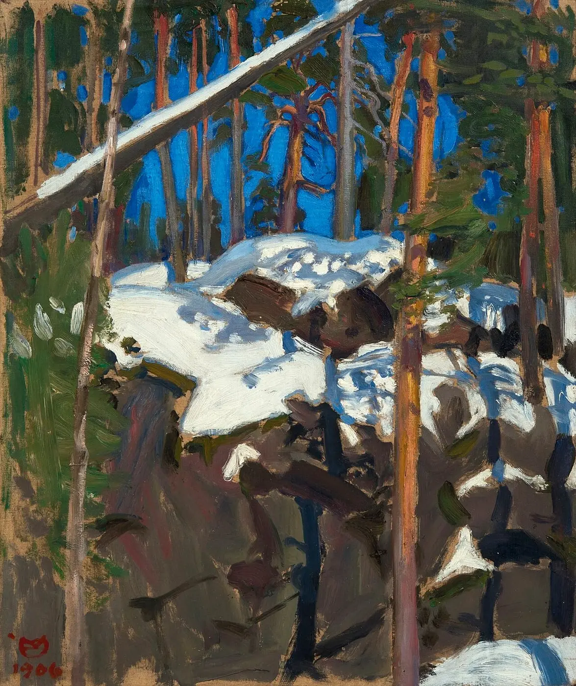 Kevät aurinko Konginkankaan by Akseli Gallen-Kallela, canvas print
