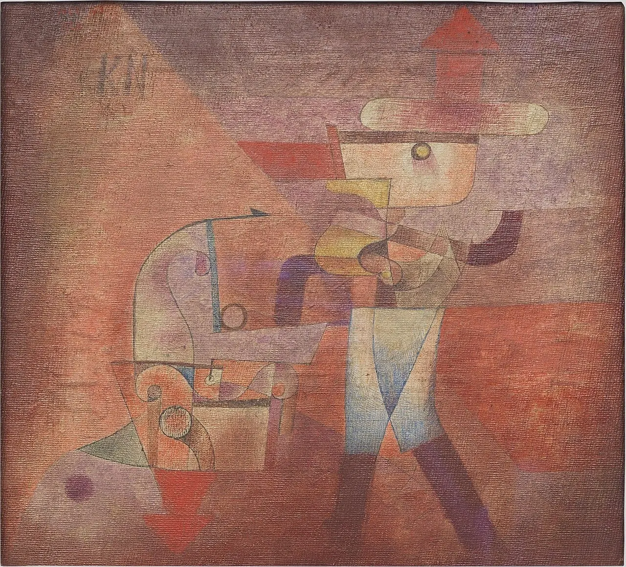 KN der Schmied by Paul Klee, canvas print