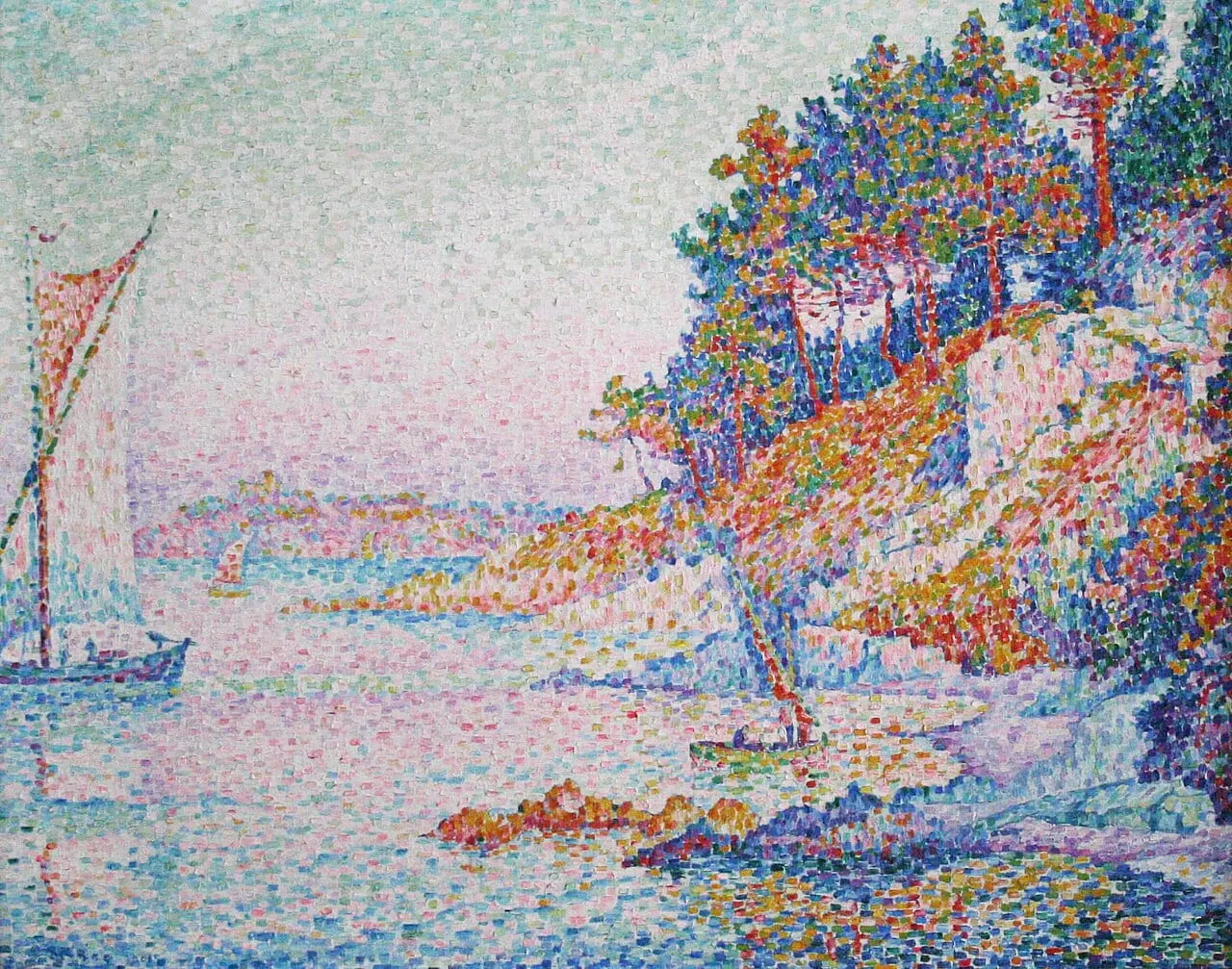 La Calanque edit by Paul Signac, canvas print