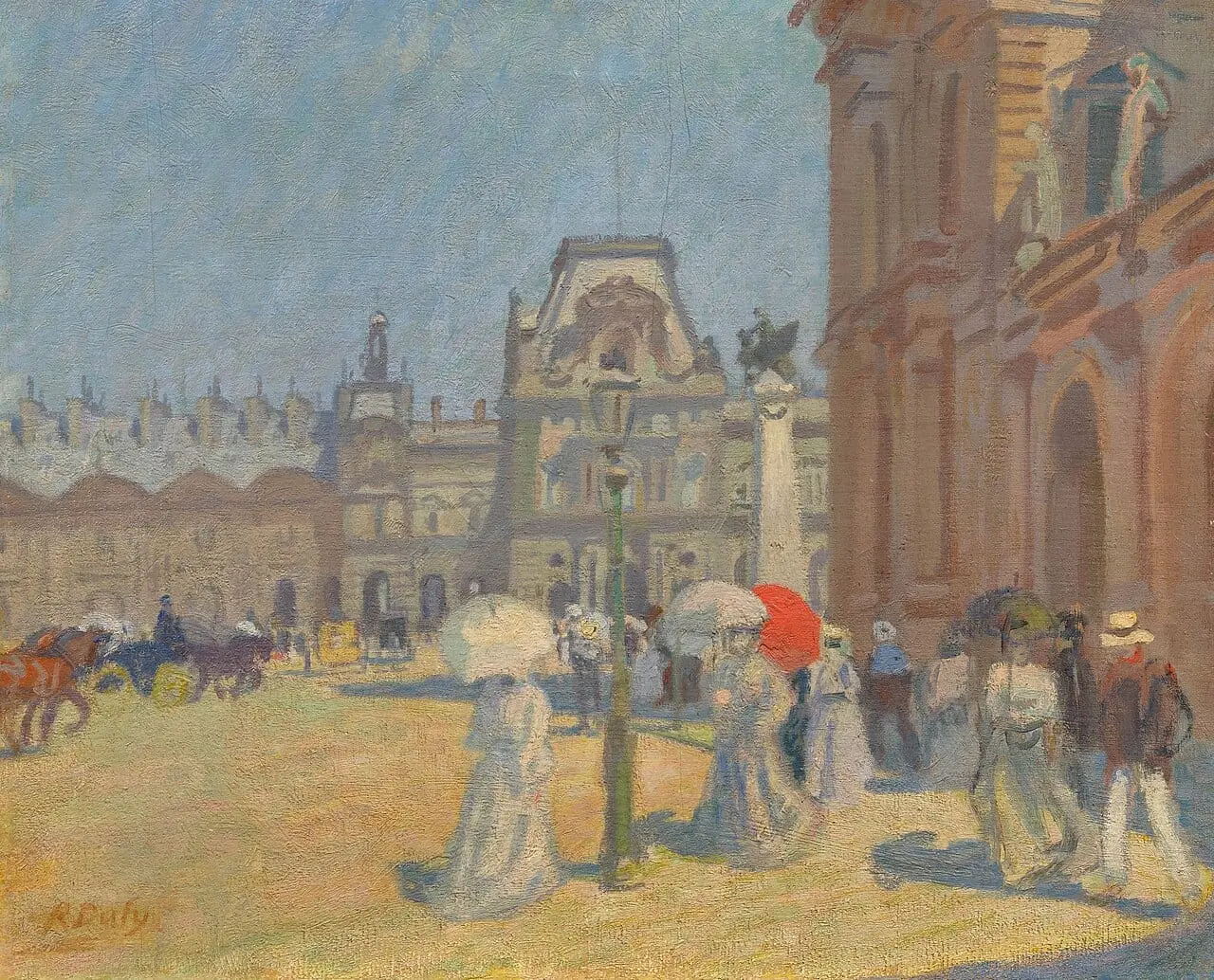La cour du Louvre by Raoul Dufy, canvas print