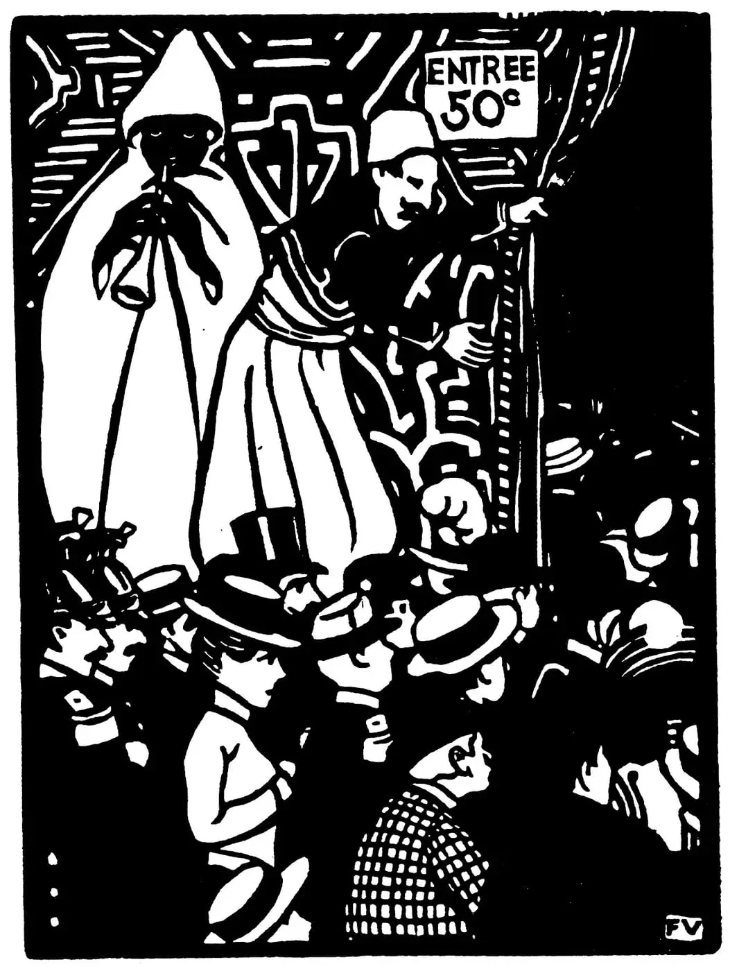 La rue du Caire by Félix Vallotton, canvas print