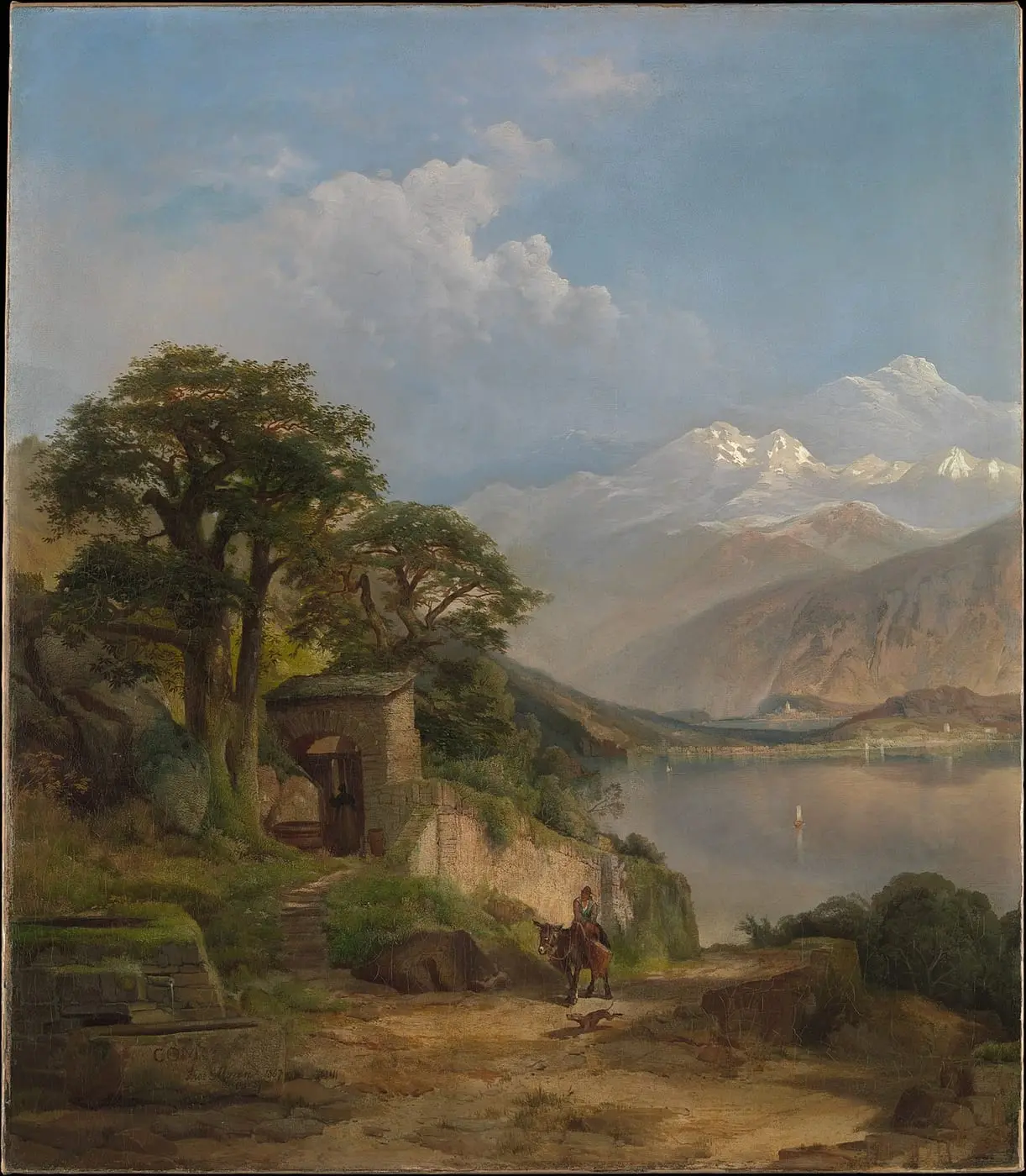 Lake Como by Thomas Moran, canvas print