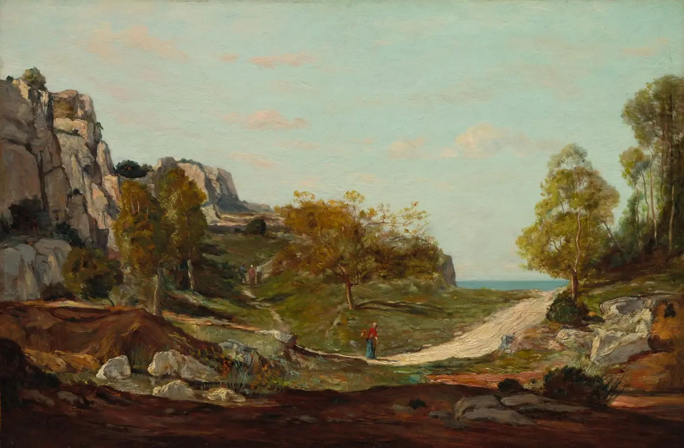 Landscape at Saint-André, Near Marseilles by Paul Guigou, canvas print