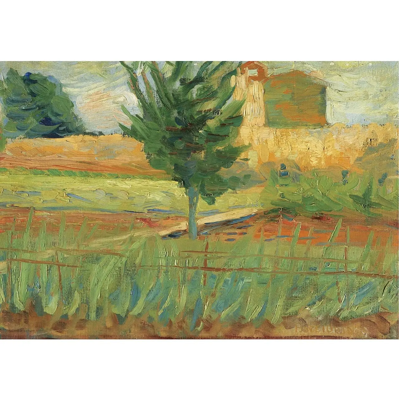 LANDSCAPE by Umberto Boccioni, canvas print