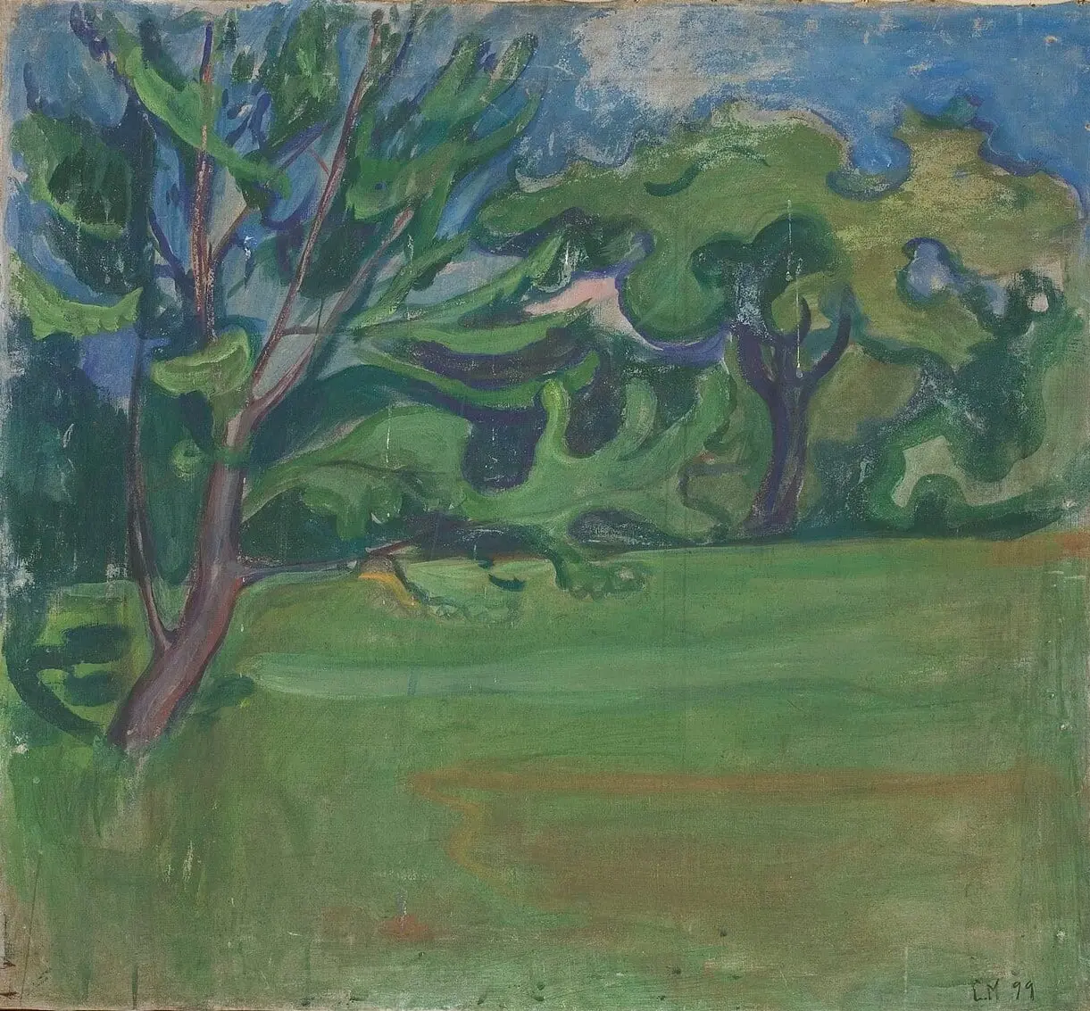 Landscape by Edvard Munch, canvas print