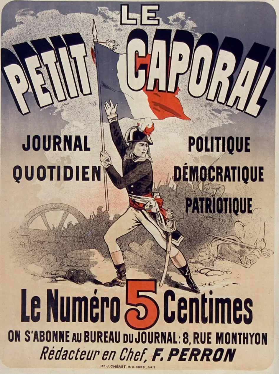 Le Petit Caporal, journal quotidien by Jules Chéret, canvas print