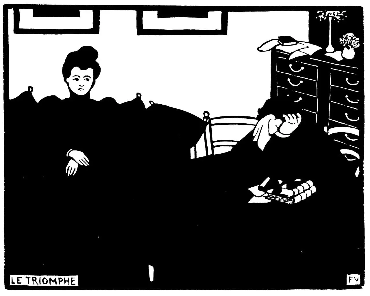 Le triomphe intimites ii by Félix Vallotton, canvas print