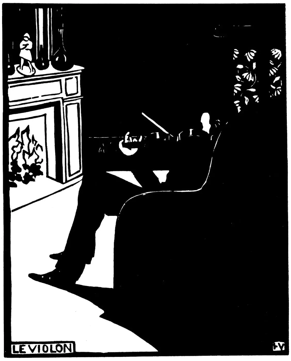 Le violon by Félix Vallotton, canvas print