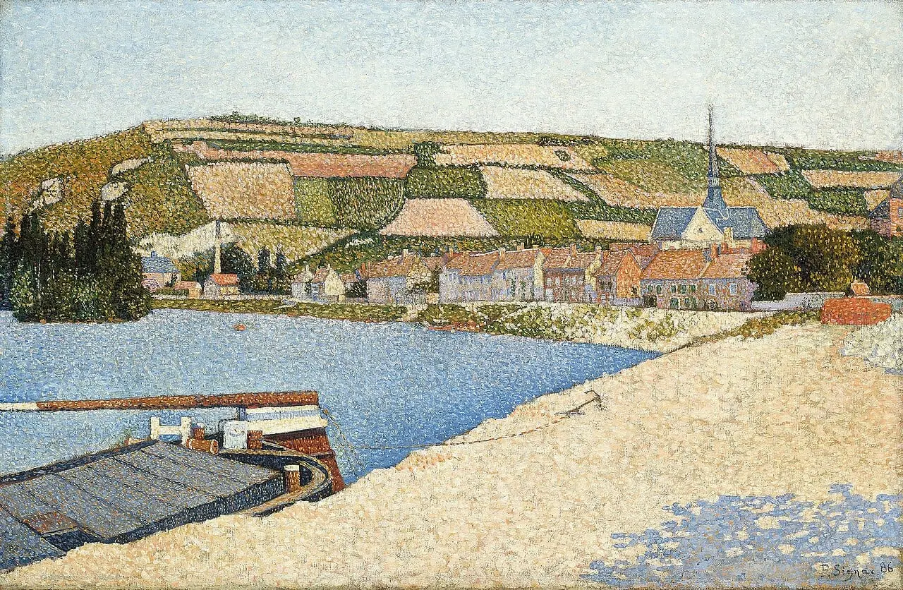 Les Andelys, Côte by Paul Signac, canvas print