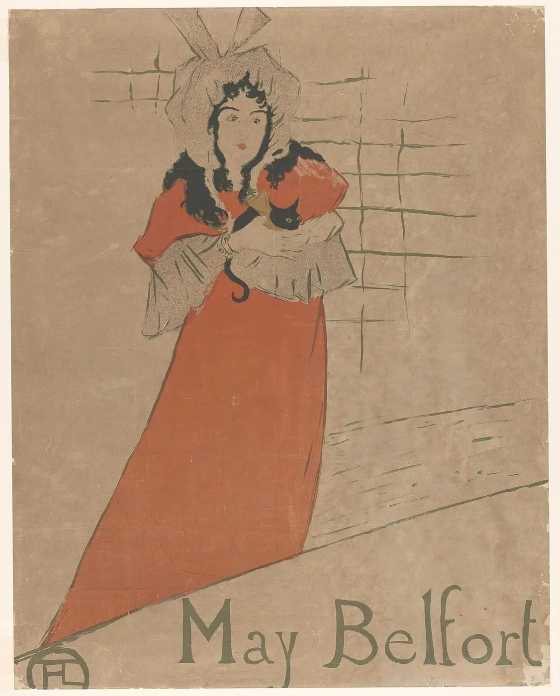 May Belfort by Henri de Toulouse-Lautrec, canvas print