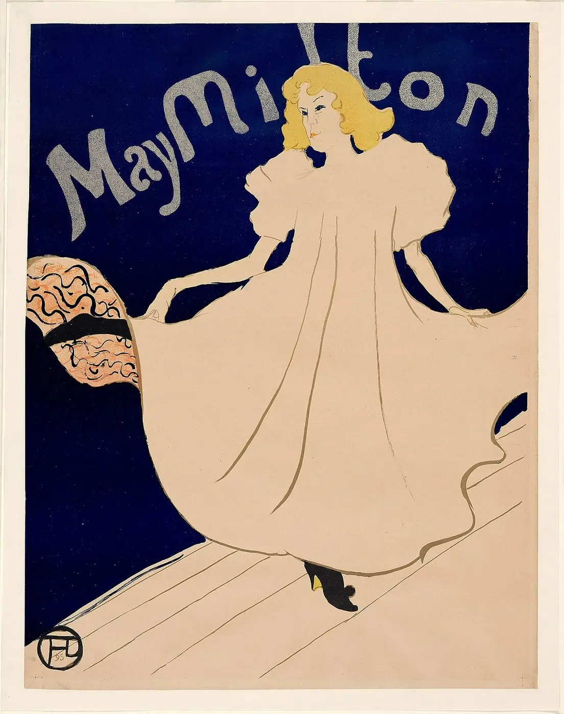 May Milton by Henri de Toulouse-Lautrec, canvas print