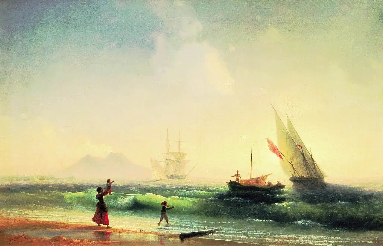 Meeting of the Fishermen by Ivan Aivazovsky, canvas print