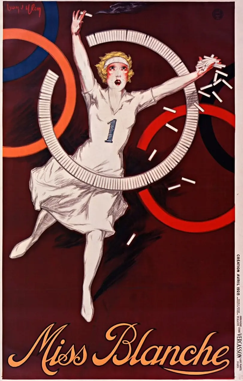 Miss Blanche by Jean d'Ylen, canvas print