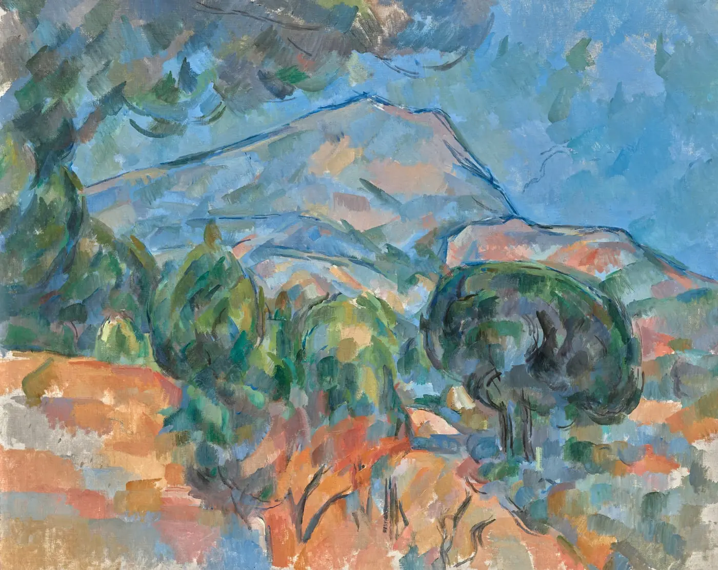 Mount Sainte-Victoire by Paul Cezanne, canvas print