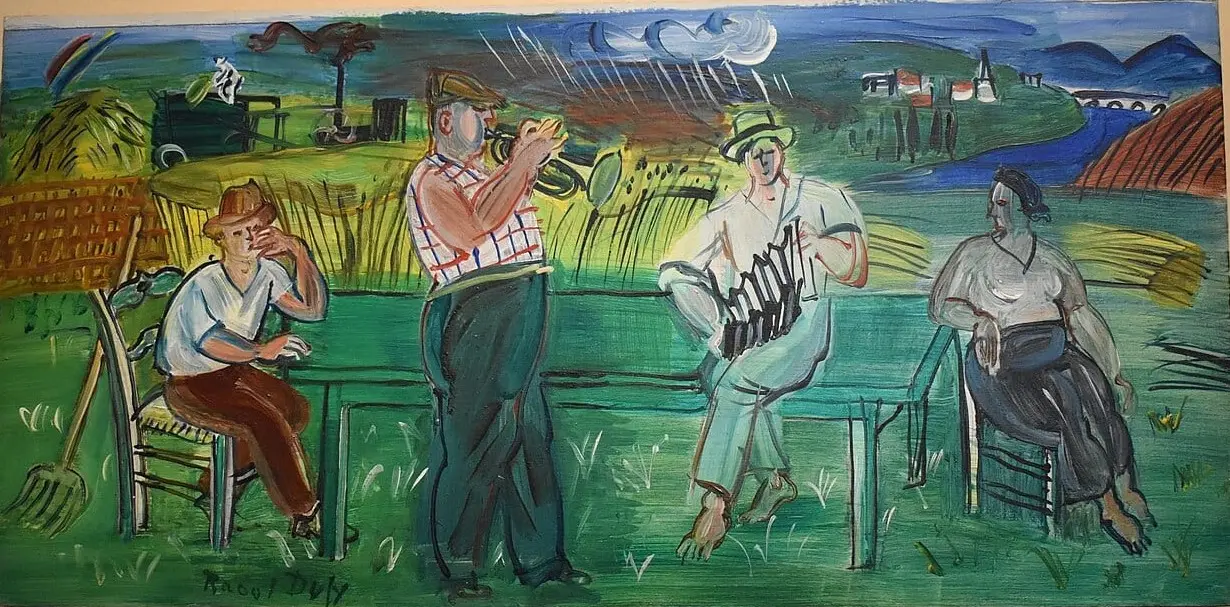 Musiciens à la campagne by Raoul Dufy, canvas print