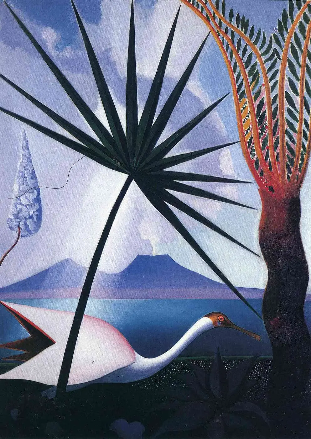 Neapolitan-song by Joseph Stella, canvas print