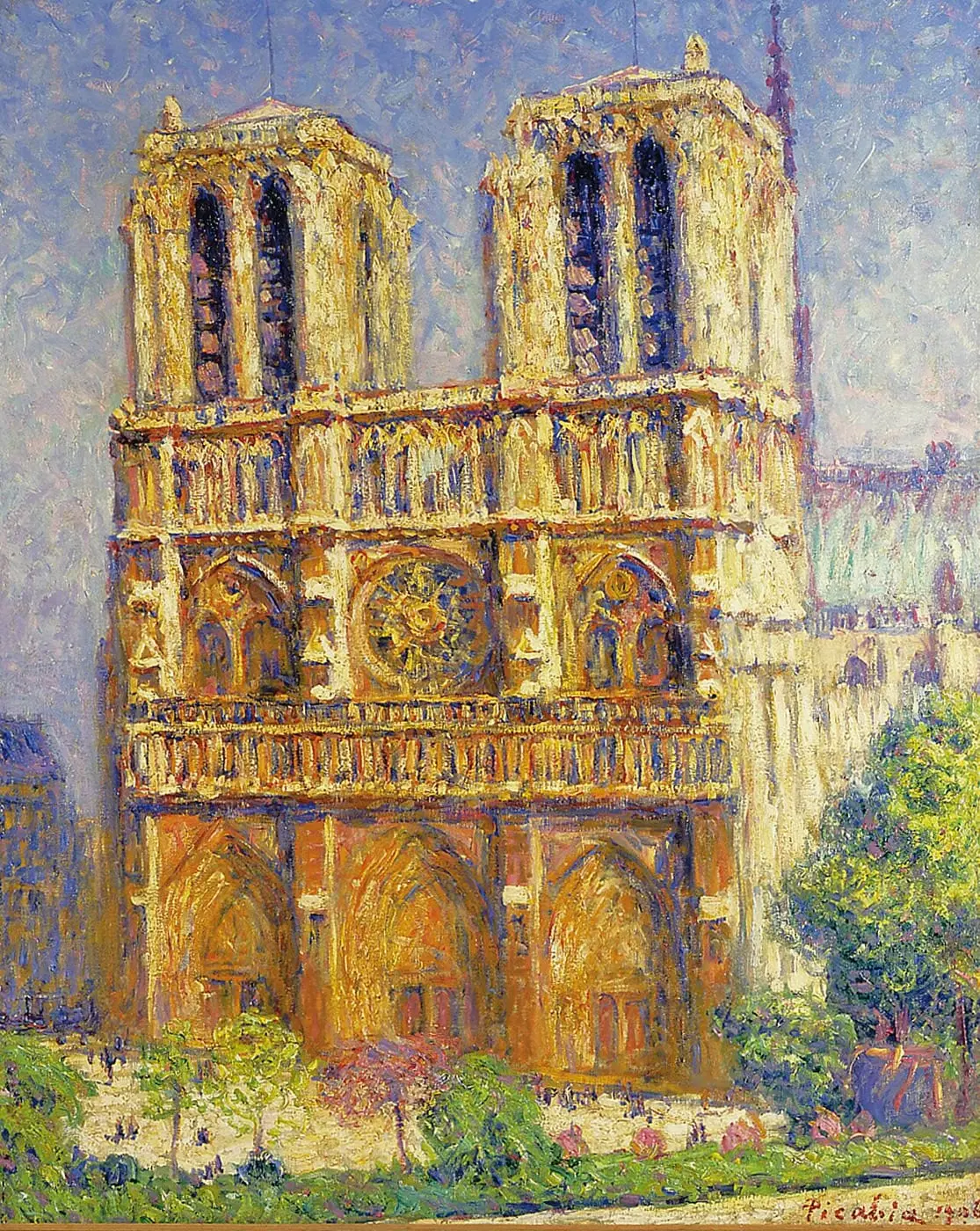 Notre Dame, le matin by Francis Picabia, canvas print