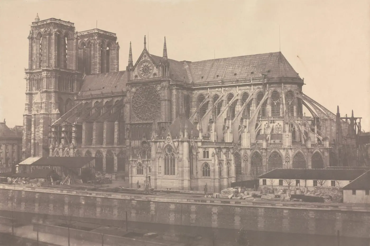 Notre-Dame, Paris by Édouard Baldus, canvas print