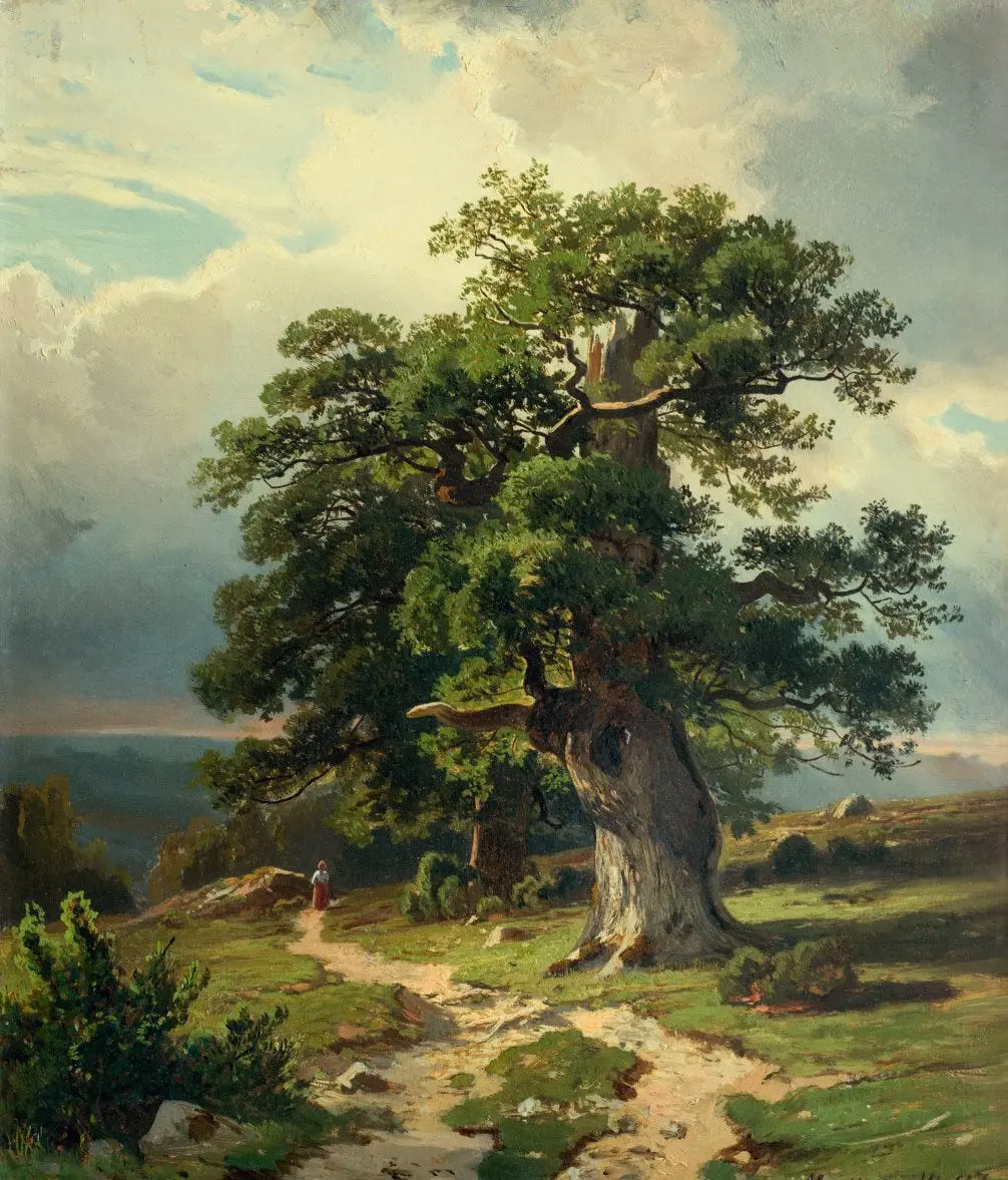 Oaks by Ivan Shishkin, canvas print