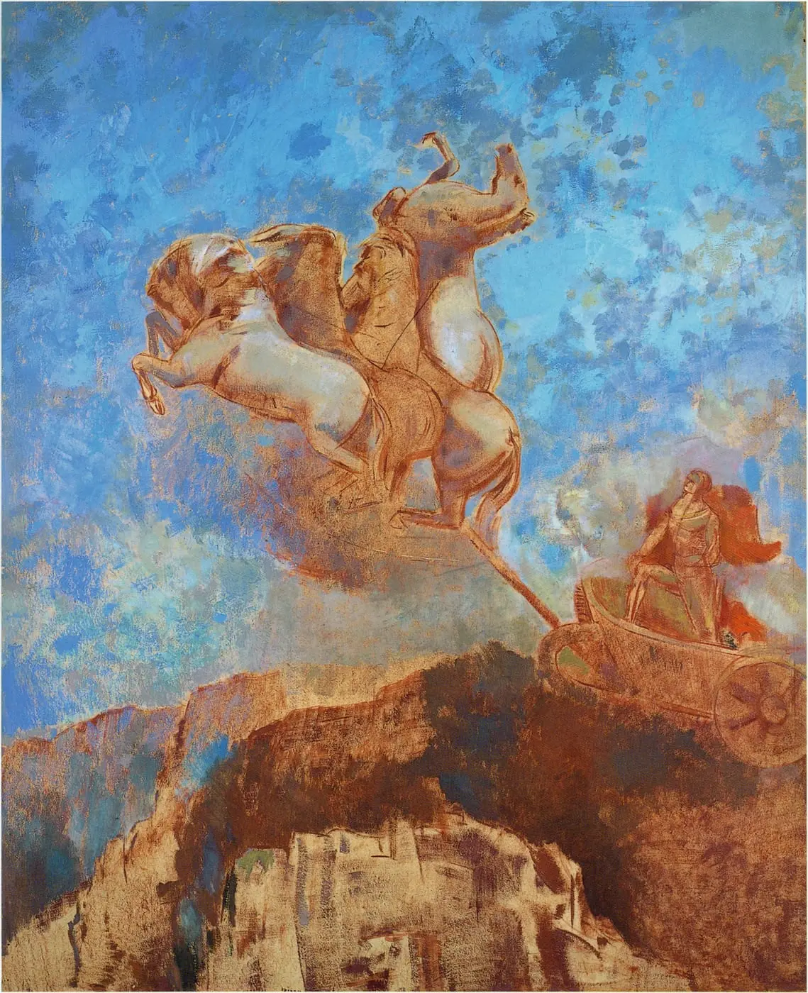 OdilonRedon-The Chariot of Apollo by Odilon Redon, canvas print