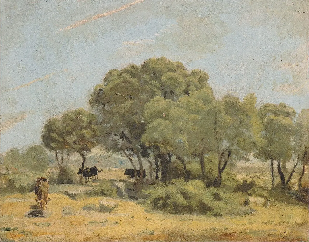 Olivenbäume in Spanien by Ferdinand Hodler, canvas print
