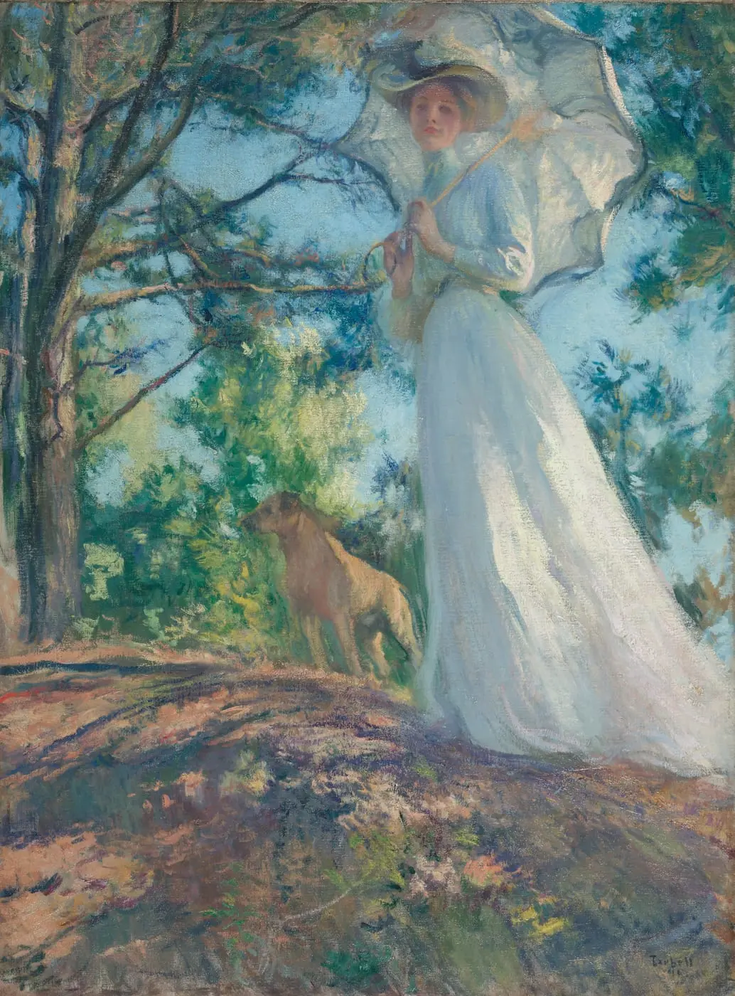 On Bos'n's Hill by Edmund C. Tarbell, canvas print