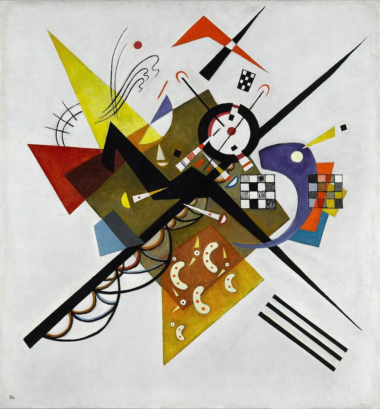 On White II, GAC by Wassily Kandinsky, canvas print