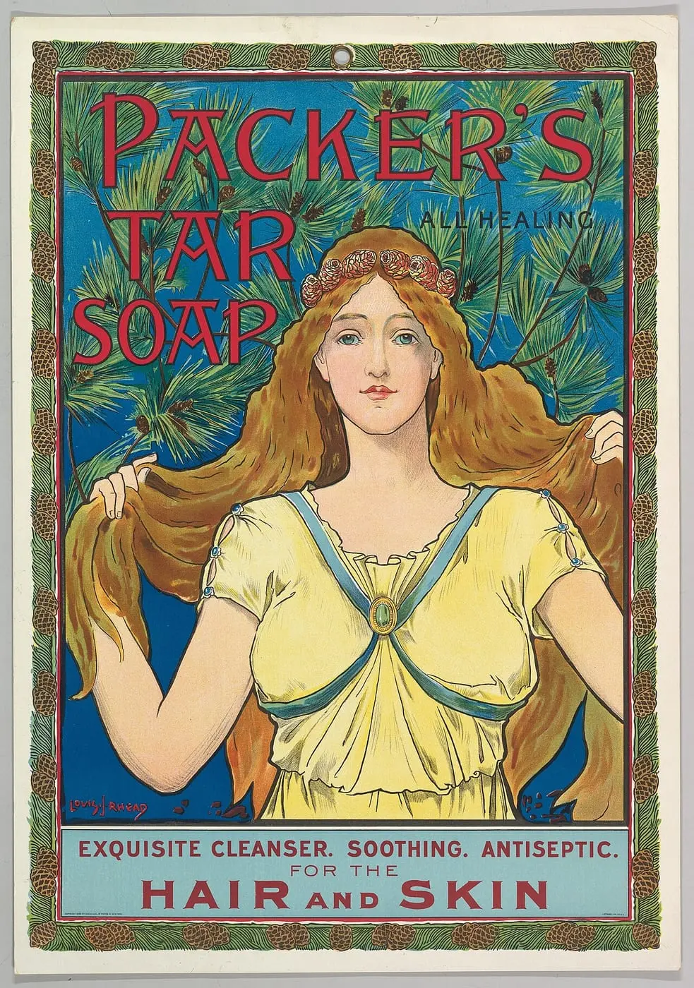 Packer's Tar Soap by Louis Rhead, canvas print
