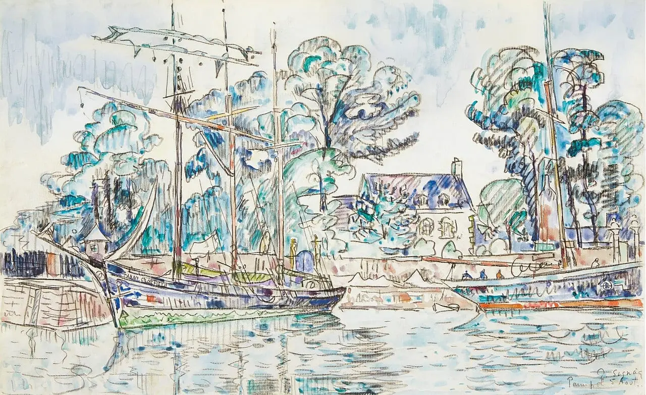Paimpol, Le Fanny Crossfield by Paul Signac, canvas print