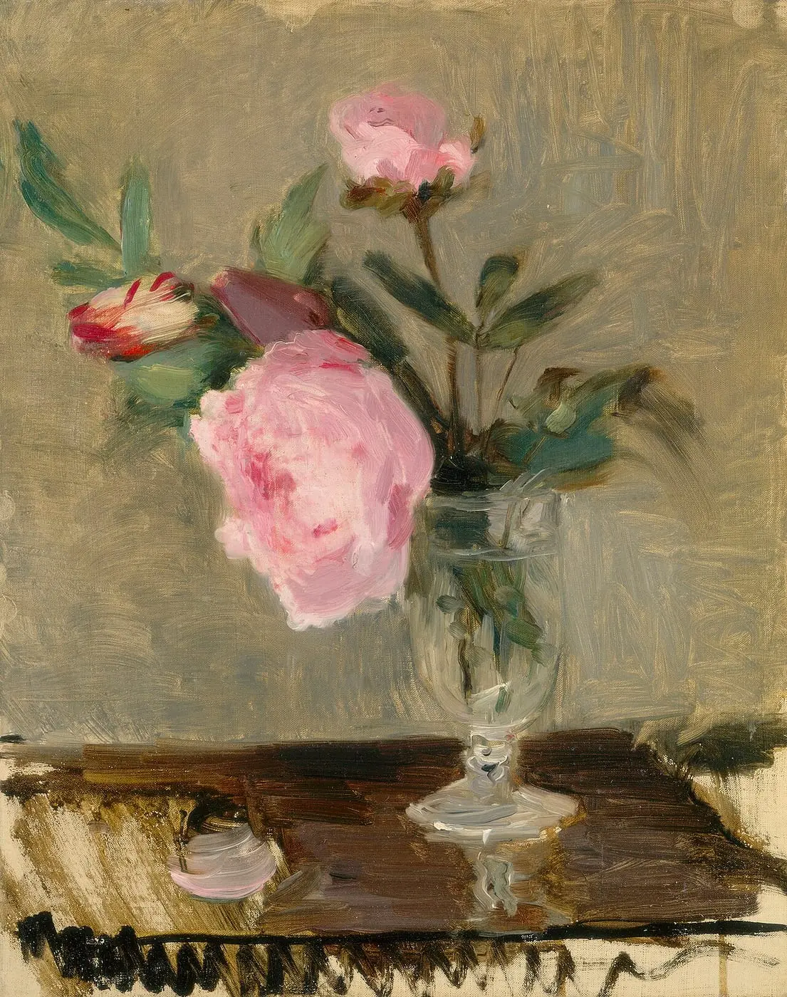 Peonies by Berthe Morisot, canvas print