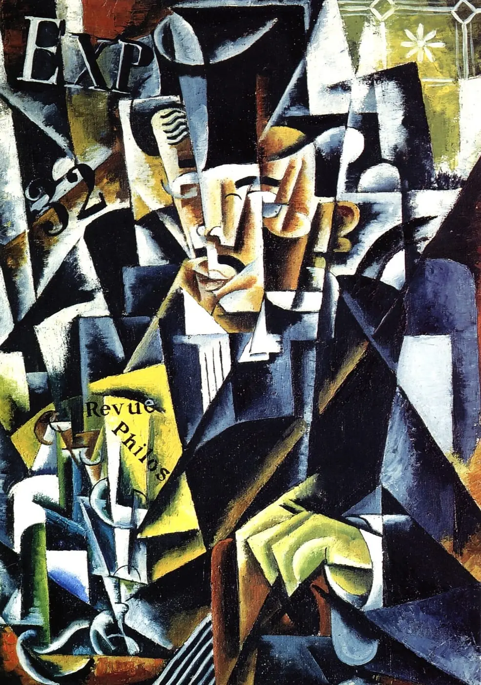 Philosopher by Lyubov Popova, canvas print