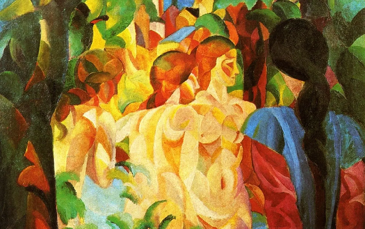 Picture by August Macke, canvas print
