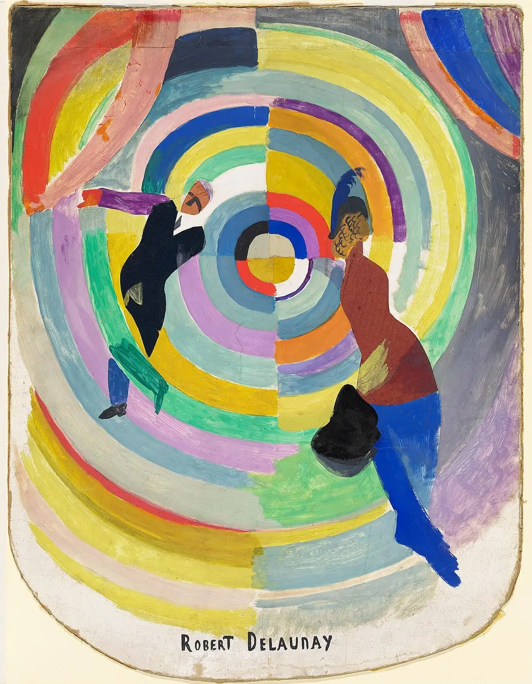 Political Drama by Robert Delaunay, canvas print