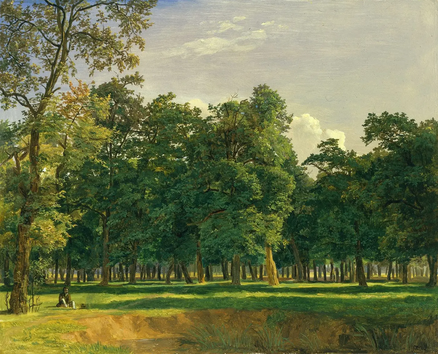 Prater Landscape by Ferdinand Georg Waldmüller, canvas print