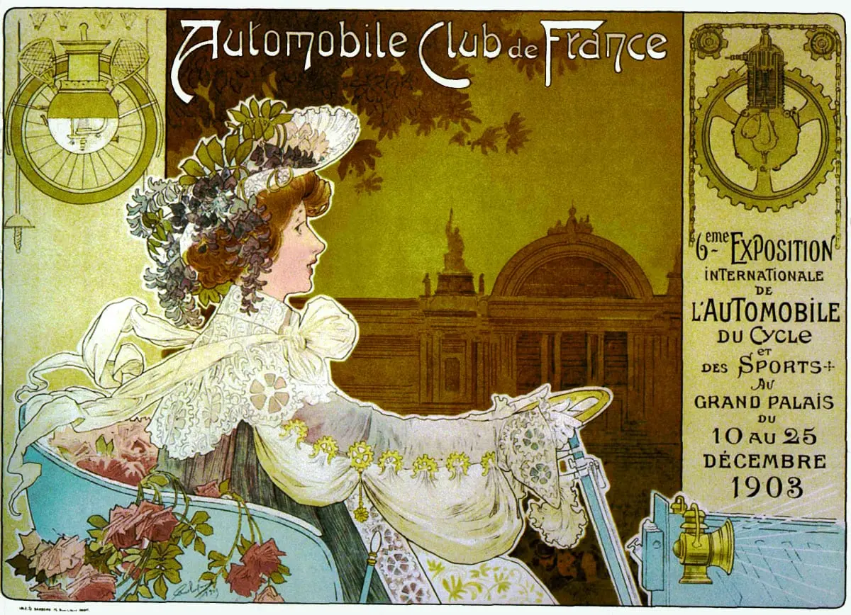 PRIVAT LIVEMONT, . 6eme Exposition Internationale de L'Automobile, du… by Henri Privat-Livemont, canvas print