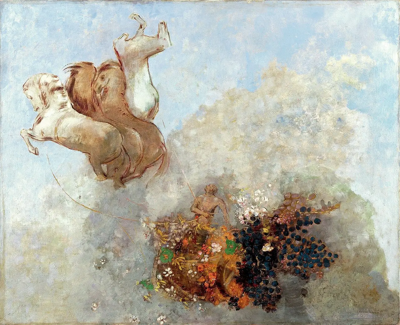 Quadriga. Il carro di Apollo by Odilon Redon, canvas print