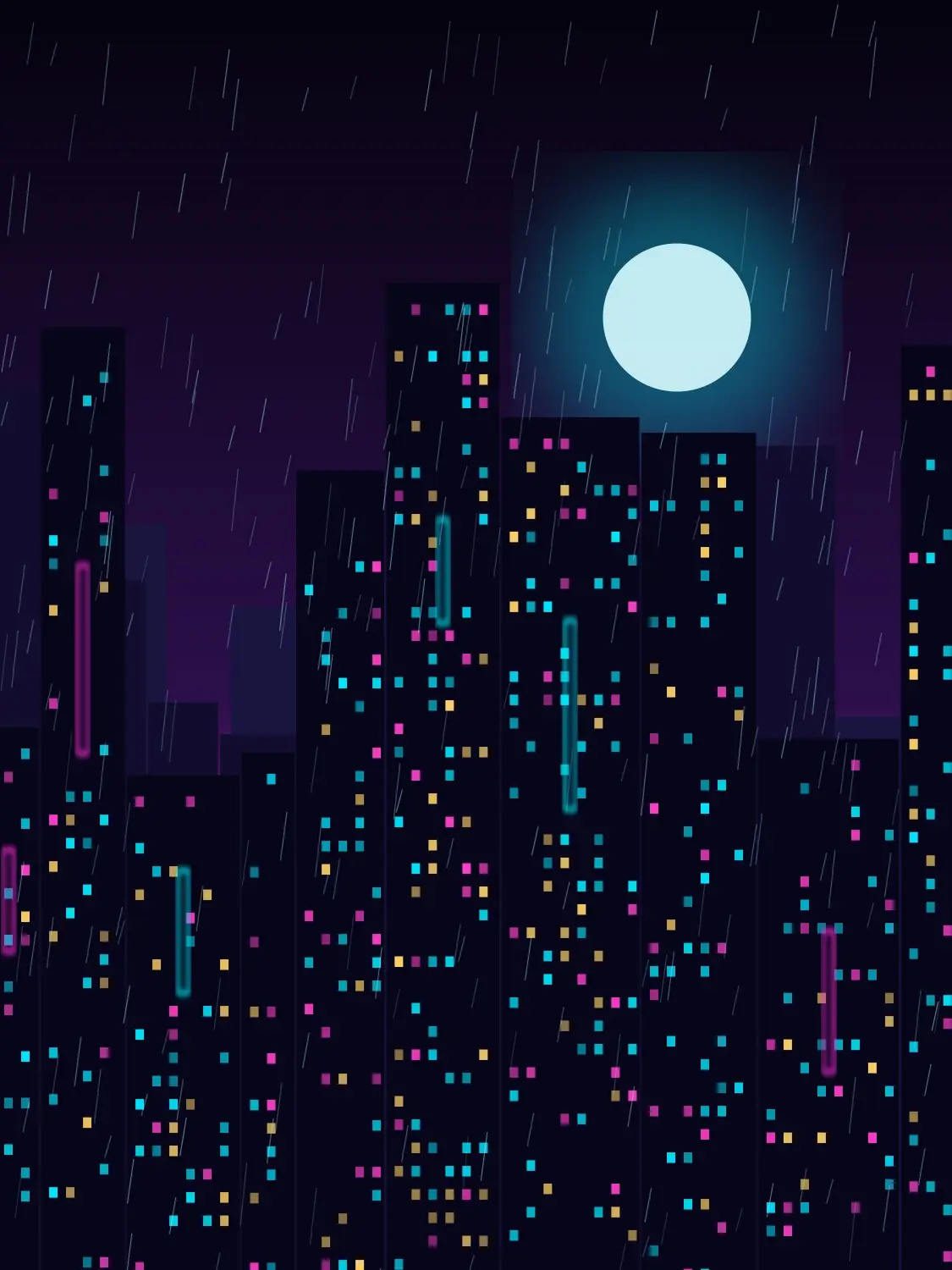 Rain City by Amelia Studio, canvas print