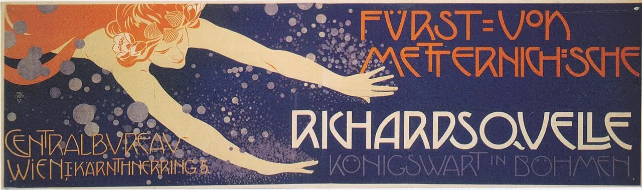 Richardsquelle by Koloman Moser, canvas print