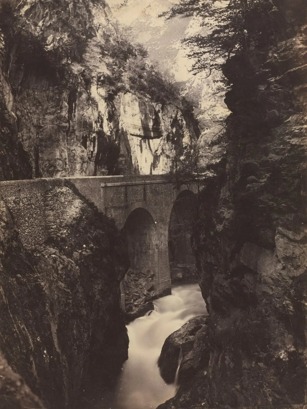 Road to Eaux-Chaudes, Pyrenees by Farnham Maxwell Lyte, canvas print