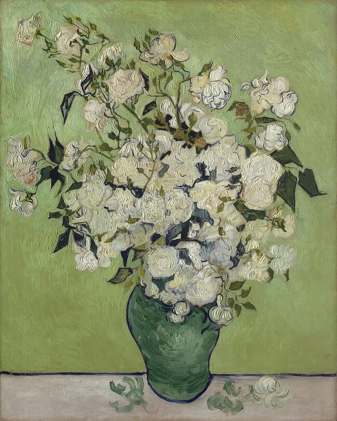 Roses by Vincent van Gogh, canvas print