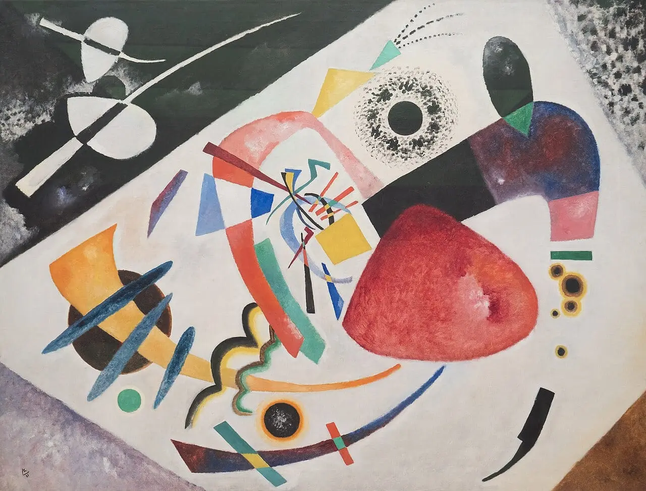 Roter Fleck by Wassily Kandinsky, canvas print