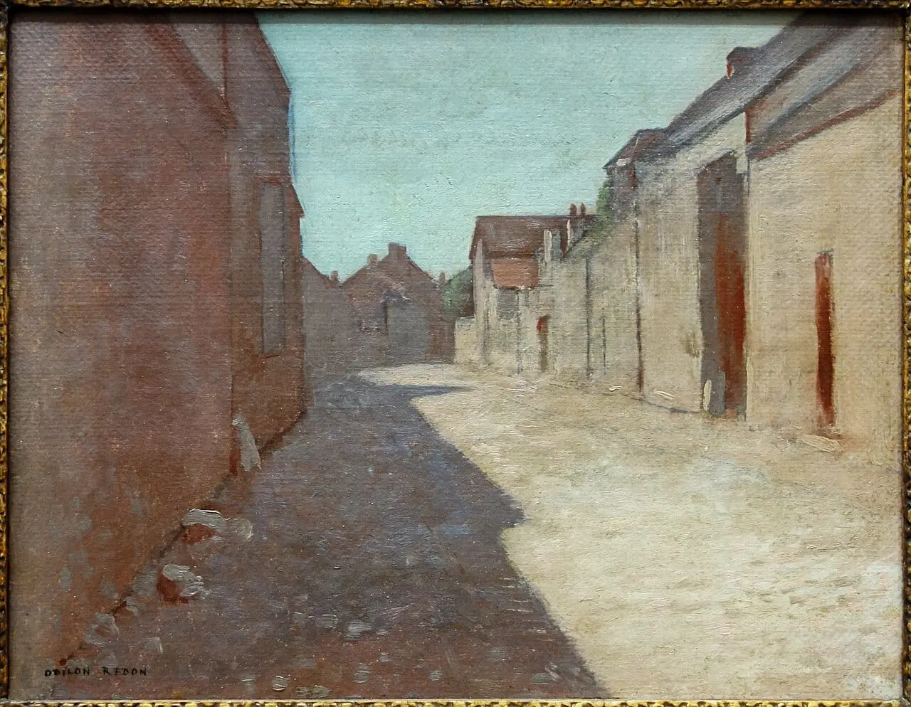 Rotterdam rue de village by Odilon Redon, canvas print