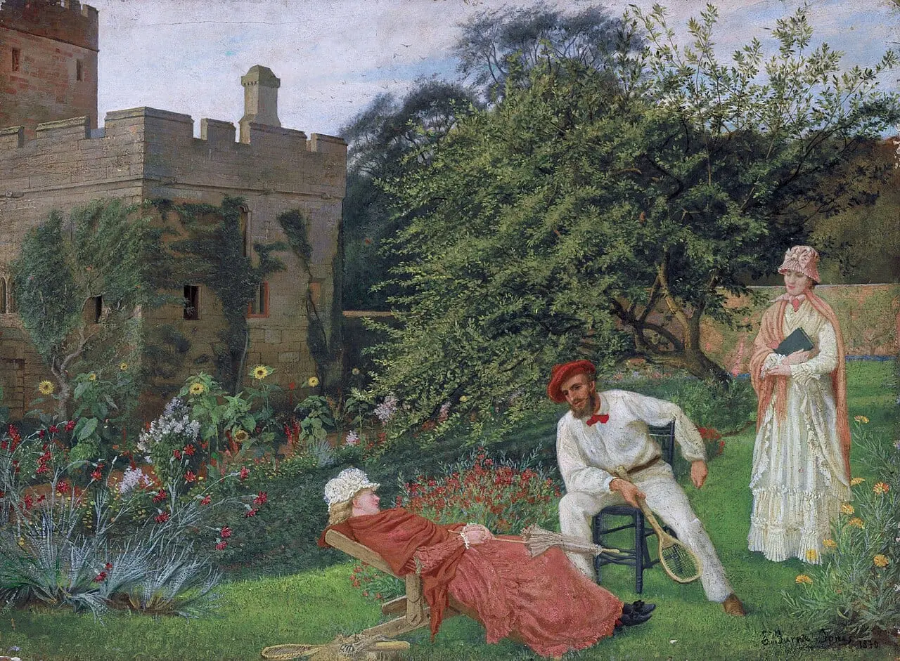 Rws george howard 9th earl of carlisle and rosalind count FXD by Walter Crane, canvas print