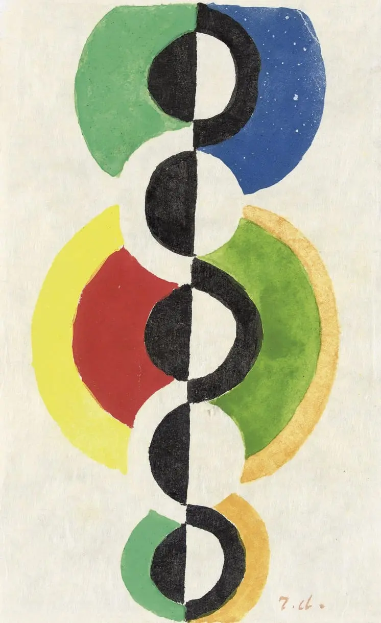 Rythm by Robert Delaunay, canvas print