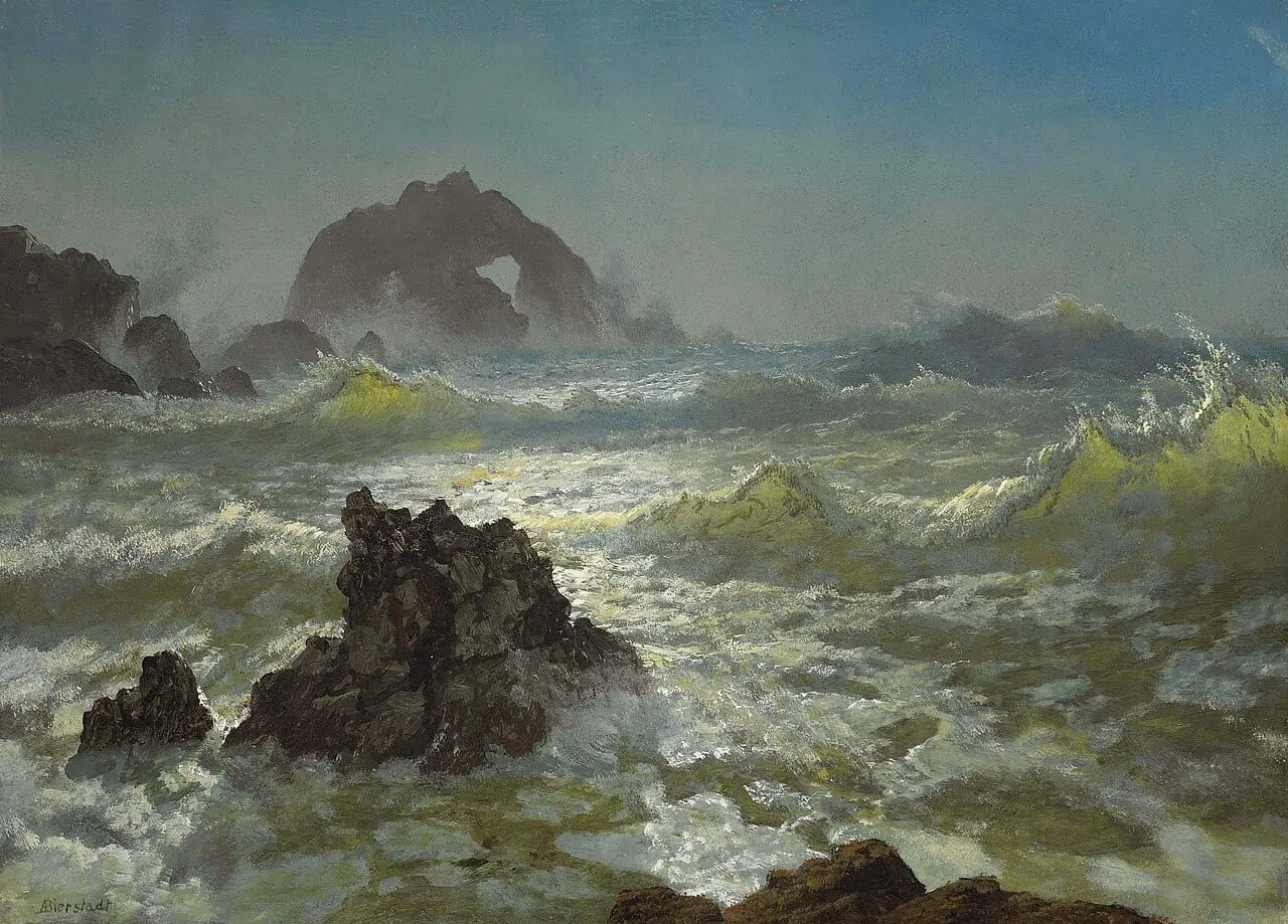 Seal Rock, California by Albert Bierstadt, canvas print
