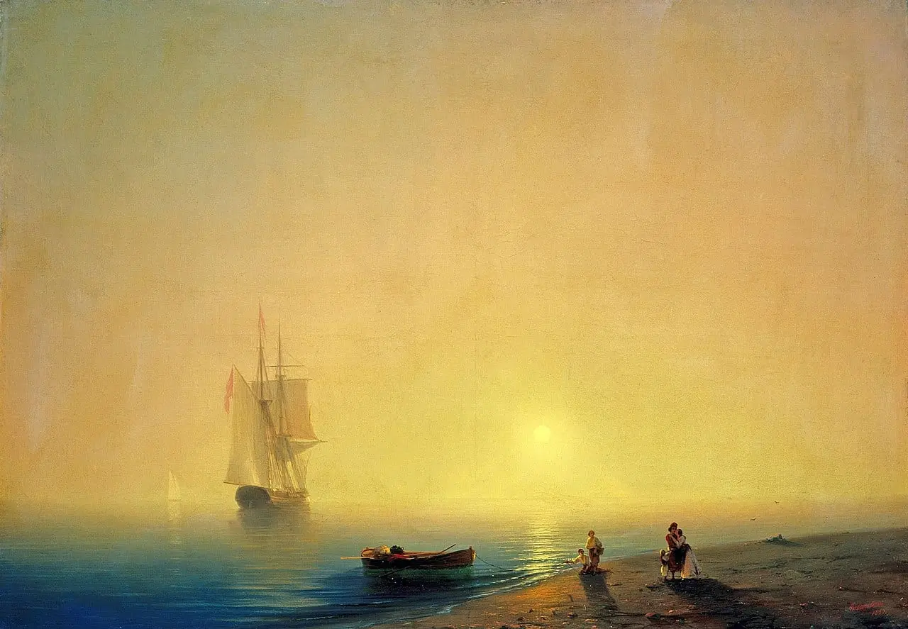 Seashore by Ivan Aivazovsky, canvas print