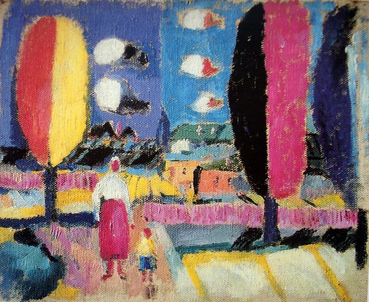 Sketch for a Painting by Kazimir Malevich, canvas print