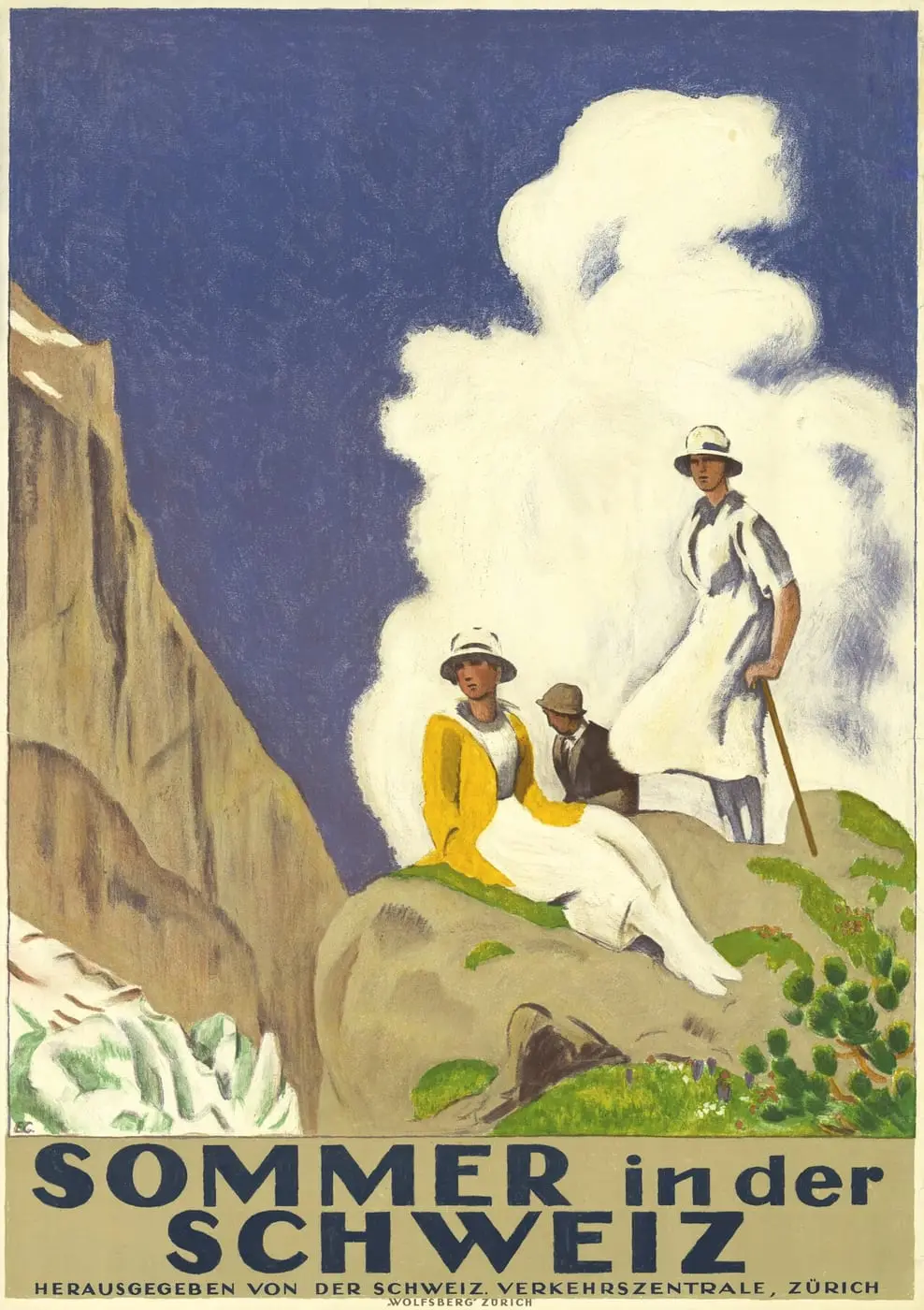 Sommer in der Schweiz by Emil Cardinaux, canvas print